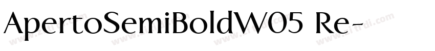 ApertoSemiBoldW05 Re字体转换